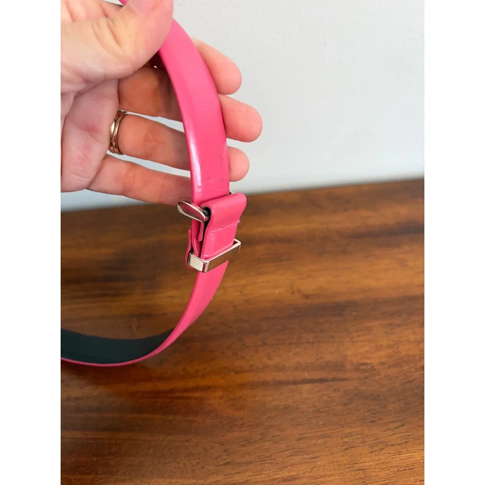 Lauren Ralph Lauren‎ Women's Pink Italian Leather Belt Vtg Size L/XL